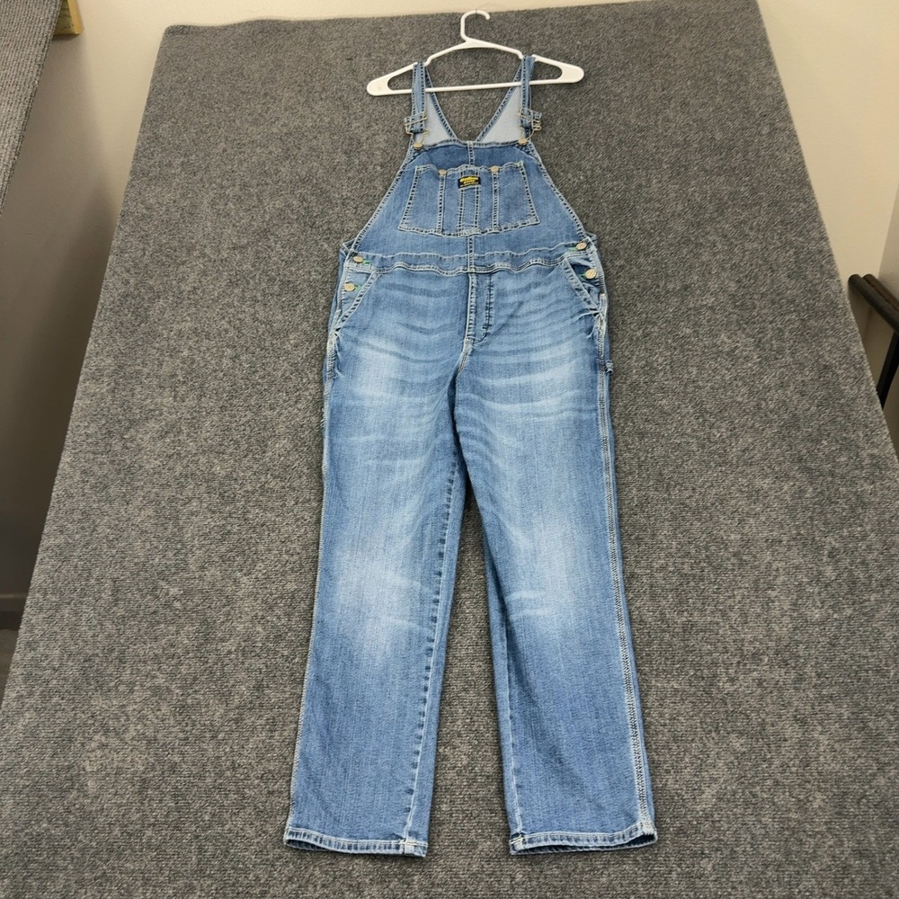 OshKosh B'gosh Overalls Adult Medium Blue Cotton Denim Carpenter Classic Retro